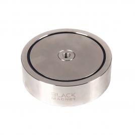Magnet de cautare black magnet, neodim, capacitate 2 x 300 kg, argintiu