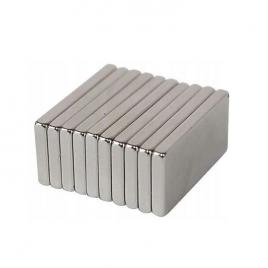 Set 10 magneti neodim, 20x10x15mm, argintiu