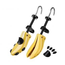 Set 2 sanuri reglabile, calapoade/sanuri, pentru largit si alungit pantofi, abs, 39-43eu, galben