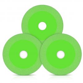Set 3 discuri de taiere, pentru polizor unghiular, verde