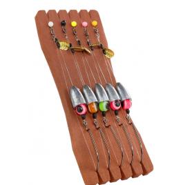 Set 5 monturi pescuit la spinning rapitor, pentru momeli soft, stiuca si salau, montura Texas Rigs 14g
