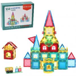Set de constructie magnetic 3d 103 piese magplayer