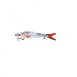 Vobler articulat cu 8 segmenti FISHINGBOX MAKE FISHING BETTER pentru pescuitul la spinning - imita perfect miscarile si aspectul unui peste real, pentru a prinde stiuca, somn sau pastrav intr-un mod eficient, 14cm 23g model 6