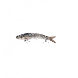 Vobler articulat cu 8 segmenti FISHINGBOX MAKE FISHING BETTER pentru pescuitul la spinning - momelile ideale pentru a prinde stiuca, somn sau pastrav cu carlige duble si design multi-articulat., 14cm 23g model 4