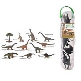 Cutie cu 12 minifigurine pictate manual dinozauri sauropode a1213