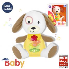 Jucarie interactiva bebe cu sunete si lumini 15 cm - catel