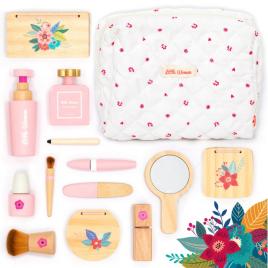 Set de joaca din lemn trusa make-up 17 piese umu toys