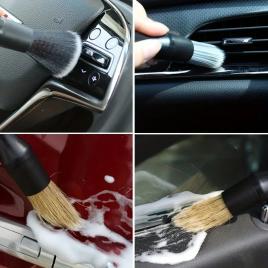 Set 3 perii profesionale de detailing, interior-exterior auto