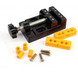 Set mini menghina, aluminiu/plastic, 53 mm, negru/galben