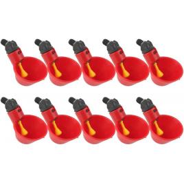 Ste 10 adapatoare de pui, abs, rosu