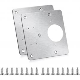 Kit placa reparatie balama mobila, otel, �35 mm, set 8 buc