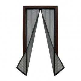 Plasa insecte cu inchidere magnetica, 220 x 100 cm, negru