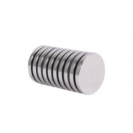 Set 10 magneti, neodim, 8 x 2 mm, argintiu