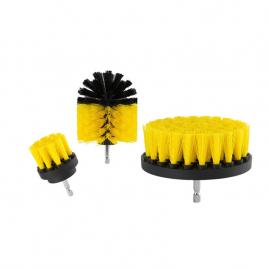 Set 3 perii pentru curatare, galben/negru