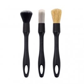 Set 3 perii pentru curatat auto, negru