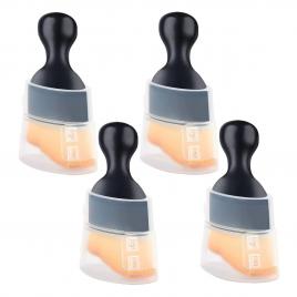 Set 4 perii curatare auto, pentru detailing si curatare interior-exterior auto, negru