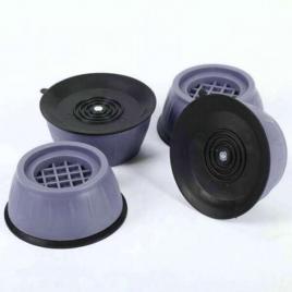 Set 4 picioruse antivibratii, anti-zgomot si antiderapante pentru masina de spalat, uscator, frigider