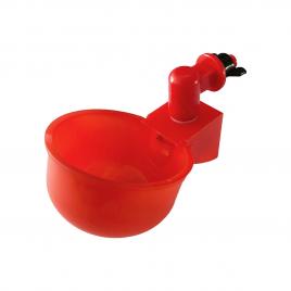 Set 5 adapatoare automate pentru pasari de ferma, plastic, rosu