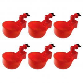 Set 6 adapatoare pentru pui, rosu