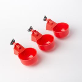 Set 6 adapatori pentru pui, plastic, rosu
