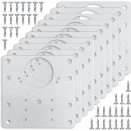 Set accesorii balamale dulap din 10 piese, excitat�,34 suruburi incluse, vine cu surubelnita,otel inoxidabil,