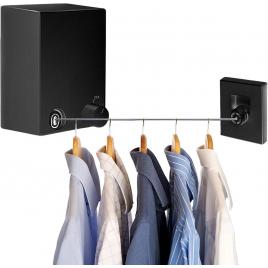 Linie de spalat pentru rufe extensibila, din otel inoxidabil, negru
