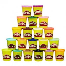 Set 20 cutii play-doh culorile curcubeului