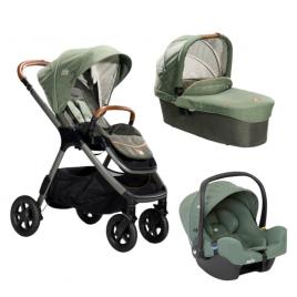 Carucior pentru copii multifunctional 3 in 1 finiti signature pine/laurel (carucior finiti pine+ landou ramble pine+ scoica i-snug laurel)