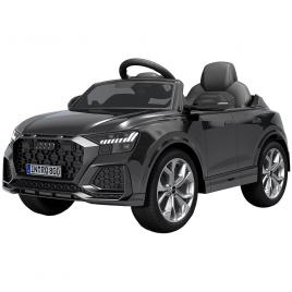 Masinuta electrica chipolino audi rs q8 cu scaun din piele si roti eva black