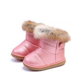 Cizme roz sidefat cu blanita (marime disponibila: marimea 24)