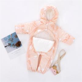 Combinezon 2 in 1 roz banan din fas - ratuste (marime disponibila: 6-9 luni