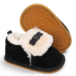 Pantofiori bleumarine imblaniti (marime disponibila: 3-6 luni (marimea 18