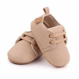 Pantofiori eleganti crem cu sireturi (marime disponibila: 6-9 luni (marimea 19