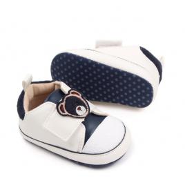 Tenisi bleumarine cu alb pentru baietei - teddy (marime disponibila: 3-6 luni
