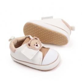 Tenisi crem cu alb pentru baietei - teddy (marime disponibila: 6-9 luni