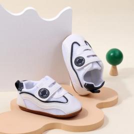 Adidasi albi cu bleumarine pentru baietei - baby (marime disponibila: 3-6 luni