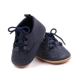 Pantofiori bleumarine pentru baietei - peter (marime disponibila: 3-6 luni