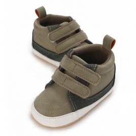 Pantofiori kaky pentru baietei (marime disponibila: 3-6 luni (marimea 18