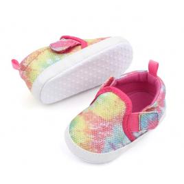 Pantofiori tie-dye colorati pentru fetite (marime disponibila: 3-6 luni