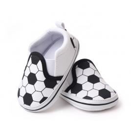 Pantofiori tip mocasini pentru baietei - football (marime disponibila: 9-12