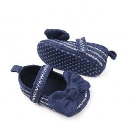 Balerini bleumarin cu fundita (marime disponibila: 3-6 luni (marimea 18