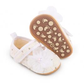 Pantofiori eleganti ivoire pentru bebelusi (marime disponibila: 9-12 luni