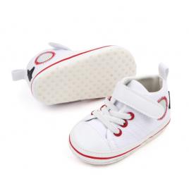 Tenisi albi pentru bebelusi - white (marime disponibila: 6-9 luni (marimea 19