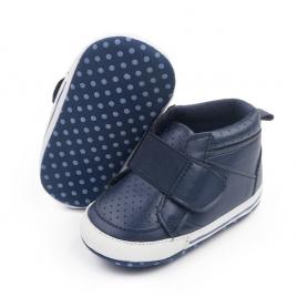 Ghetute bleumarine pentru baietei, cu bareta lata (marime disponibila: 3-6 luni
