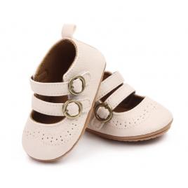 Pantofiori ivoire cu model ajurat (marime disponibila: 6-9 luni (marimea 19