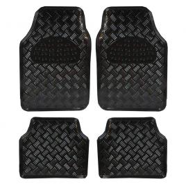 Covorase auto universale, model diamond, culoare crom negru