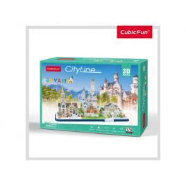 Puzzle 3d bavaria cubicfun 178 piese
