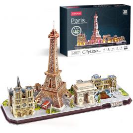 Puzzle 3d led paris 115 piese