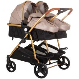 Carucior gemeni chipolino duo smart 2 in 1 golden beige