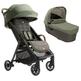Carucior pentru copii ultracompact 2 in 1 joie parcel signature pine (carucior parcel pine + landou ramble xl pine)